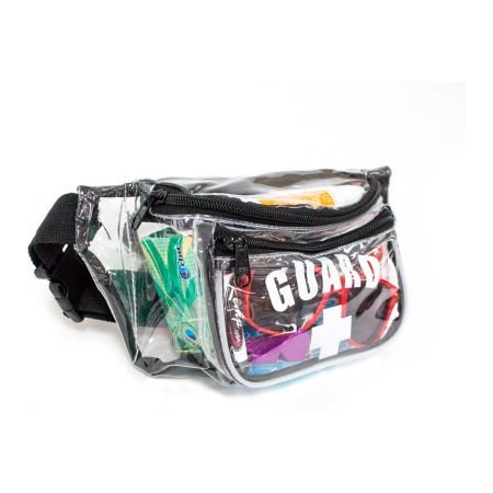 Kemp Usa Kemp USA Clear Guard Hip Pack With Mesh Botom 10-103-CLR-MSH